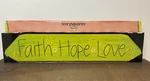 New Topper Faith, Hope, Love 17 Demdaco 13803. Fixed Price $12.95.