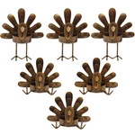 Forup 6 Pack Metal Turkey Tea Light Candle Holders, Thanksgiving Decoration F.... Fixed Price $25.04.