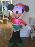 3.5' Gemmy Airblown Inflatable Minnie Mouse Christmas Yard Decor, Tested. Fixed Price $40.00.