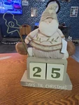 Santa Claus Wooden Countdown Blocks Days Til Christmas. Fixed Price $15.50.