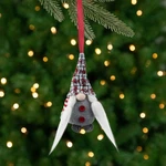 Northlight 6.25" Tiny Christmas Santa Gnome With Plaid Hat And Striped Arms. Fixed Price $13.49.