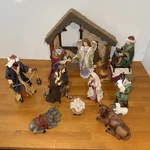 Kirkland Signature Nativity 12 Piece Set Hand Painted Christmas 979597. Fixed Price $148.88.