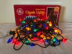Vintage 75 Count String-a-long Classic Christmas Lights Assorted Color Bulbs. Fixed Price $34.95.