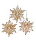 Of Platinum Poinsettia Ornaments T3567 W. Fixed Price $24.99.