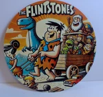 Flintstones Fred Round Tin Sign Hanna Barbera Wall Decor 8X8. Fixed Price $14.95.