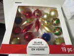 Ashland 19 Pcs / Set Christmas Noel Glass Ornament Decoration Collection. Fixed Price $35.00.