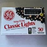 New Ge String-a-long Classic Christmas 50 Set Clear Lights.. Fixed Price $15.00.