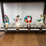 Target Wondershop Christmas Stocking Holder 4 Set Santa Reindeer Snowman Penguin. Fixed Price $34.99.