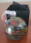 Giftcraft Friendship Blown Glass Ball Christmas Ornament Hand 4 W/tag/box. Fixed Price $12.95.