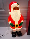 Black African American Santa Claus Blow Mold Light Up Christmas Ashland New. Fixed Price $42.95.