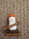 S'mores Stick W/ Orange Hat Ornament Midwest Cannon. Fixed Price $6.99.