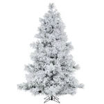 Vickerman 78" Pvc Alberta Artificial Christmas Tree With Led Lights In White. Fixed Price $798.93.