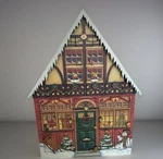 Traditions Advent Calendar Byers Choice Wooden Christmas House Doors 22" 2003. Fixed Price $78.00.