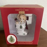 Christmas Tree Spode Ornament-"puppy In Boot". Fixed Price $11.00.