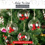 Large Fillable Christmas Ball - Plastic Ornament For Diy Crafts, Holiday Decor. Fixed Price $8.29.