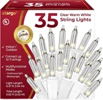 Clear Warm White Christmas Tree Lights - 35,. Fixed Price $18.99.