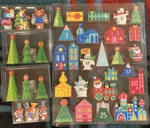 New Wondershop Wood Block Countdown Advent Calendar Train Snowman Figure Extras. Fixed Price $89.99.