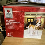 Gemmy 9FT Lighted Holiday St. Bernard Airblown Inflatable With Box. Fixed Price $59.99.