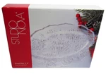 Studio Nova Snow Medley Clear Glass Christmas Sweet Dish 9.5 Inches Box. Fixed Price $9.99.