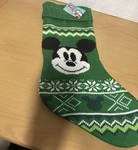 Grupo Ruz Disney Mickey Mouse Dark Green Stocking. Fixed Price $18.99.