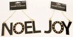 Lot Of 2 Target Noel & Joy Word Ornaments Rhinestone Jeweled Christmas Black New. Fixed Price $5.54.