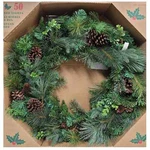 Tc Brand Pre Lit Battery Operated 32" Artificial Wreath W/ Dual Color Led Lights. Fixed Price $64.99.