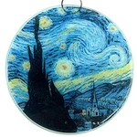 Starry Night Christmas Tree Ornament - Van Gogh Art Glass Light Catcher Gift. Fixed Price $16.99.
