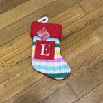 Wondershop Monogram Mini Letter Rainbow Christmas Stocking Initial Target Knit. Fixed Price $8.99.