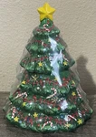 Michaels Ceramic Christmas Tree Wax Filled Candle 6.3 Oz Holiday Spice Scent Nos. Fixed Price $34.98.