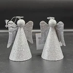 Christmas House Silver Angel Ornaments Set Of With Bell & Snowflake 4.25". Fixed Price $21.98.