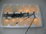 10 Deluxe Fancy Light Set White Glitter Pinecone Indoor Decor Holiday Christmas. Fixed Price $20.00.