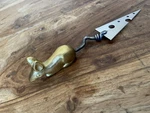Creative Co-op Knife W/cheese Shaped Blade Gold Mouse Handle Nwob. Fixed Price $21.95.