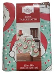 Holiday Time Peva Tablecloth 60"X84" Rectangle Santa Christmas Decoration New. Fixed Price $12.99.