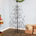 Noelle Indoor Black Metal Christmas Ornament Tree - 5 Ft By Sunnydaze. Fixed Price $96.95.