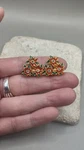 Vintage Signed Christopher Radko Flower Poinsettia Clip On Earrings Christmas. Fixed Price $25.00.