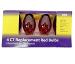Light Keeper Pro Red C7 Christmas Bulbs Transparent 5W Indoor Outdoor. Fixed Price $10.49.