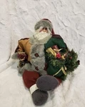 Vintage Wind Up Santa, Moving Head, Plays We Wish You Merry Christmas. Fixed Price $40.00.