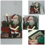Holiday Creations Animated Santa Illuminated Floor Lamp Musical Radio Rare 1996. Fixed Price $185.64.