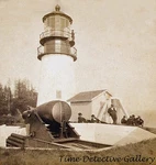 Cape Disappointment Lighthouse, Washington - Circa 1870 Historic Photo Print. Fixed Price $7.50.