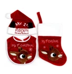 *new* Rudolph Red-nosed Reindeer Hat/bib/stocking Gift Set Baby 1ST Christmas. Fixed Price $19.99.