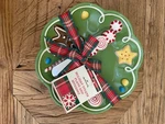 Hallmark Christmas Plate & Spreader 6 1/2" Holiday Treats Mint Hostess Gift New. Fixed Price $15.95.