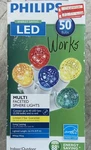 Philips Led 50 Bulb Facet Tested Sphere Multicolor Christmas String Light. Fixed Price $10.99.