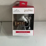 Hallmark Christmas Tree Ornament -- Harry Potter Luggage Trolley W/ Hedwig Owl. Fixed Price $7.99.