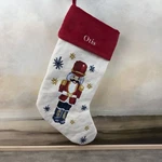 Pottery Barn Needlepoint Christmas Stocking Nutcracker Monogrammed Otis Multi. Fixed Price $39.95.