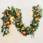Wanna-cul Pre-lit 6 Ft/ 72 Inch Christmas Garland With Lights Decoration For Man. Fixed Price $40.00.