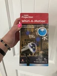 Gemmy Whirl-a-motion Led Projection Light White Blue Indoor Outdoor Christmas. Fixed Price $14.95.