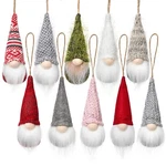 Christmas Tree Hanging Gnomes Ornaments Set Of 10, Swedish Handmade Plush Gno.... Fixed Price $27.82.