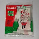 Santa Christmas Door Panel Cover 36 By 80 Allied Plastics Nos Vintage. Fixed Price $11.99.
