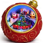Christmas Village Scene Animated Rotating Train Led Lights Decorati.... Fixed Price $43.51.