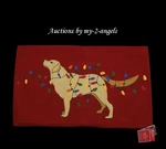 Pottery Barn Dog With Lights Tangled Lab Crewel Lumbar Pillow Cover *christmas. Fixed Price $69.95.